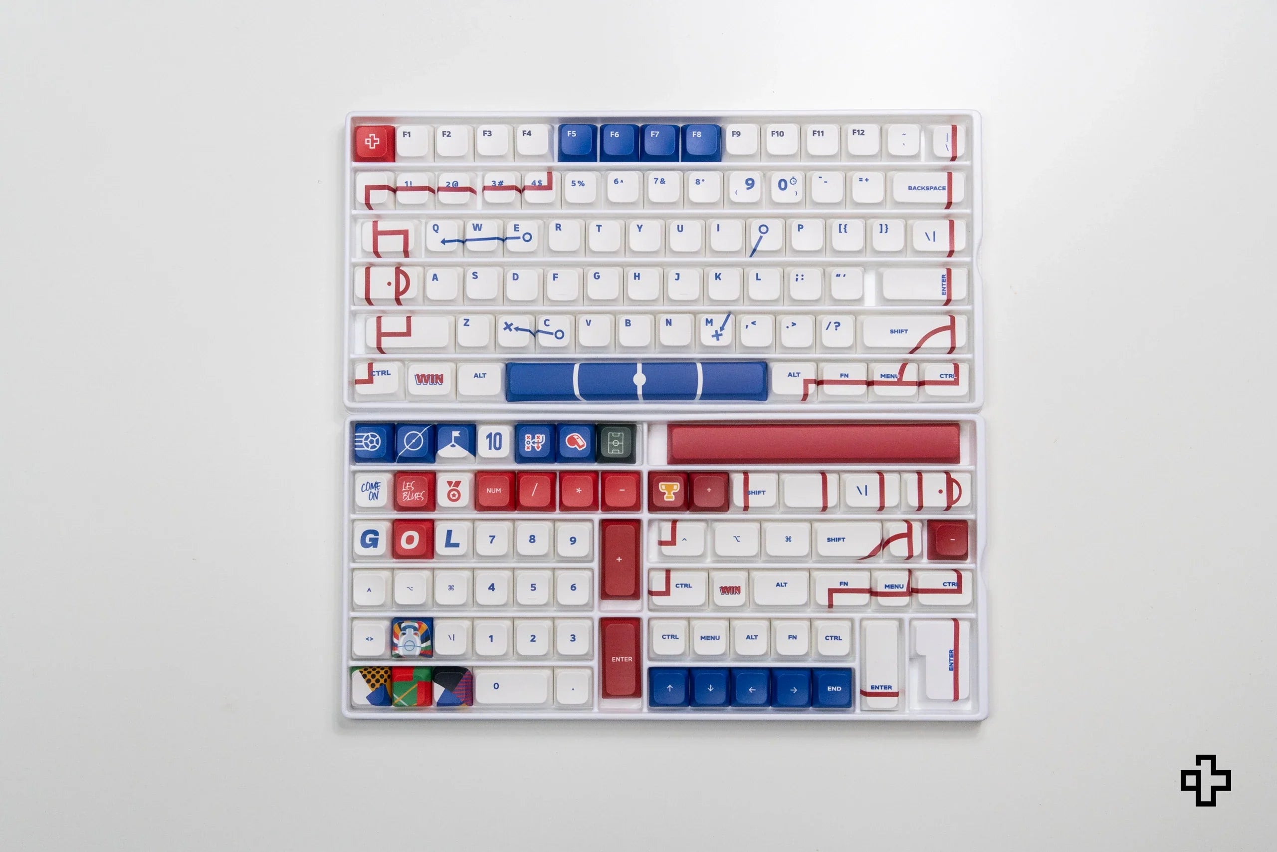 QwertyKey Euro 2024 England XDA Profile PBT Keycap Set